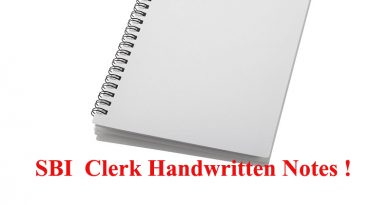 SBI Clerk Notes