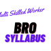 BRO Multi Skilled Worker Syllabus, Exam Pattern, and Best Book Free PDF Download