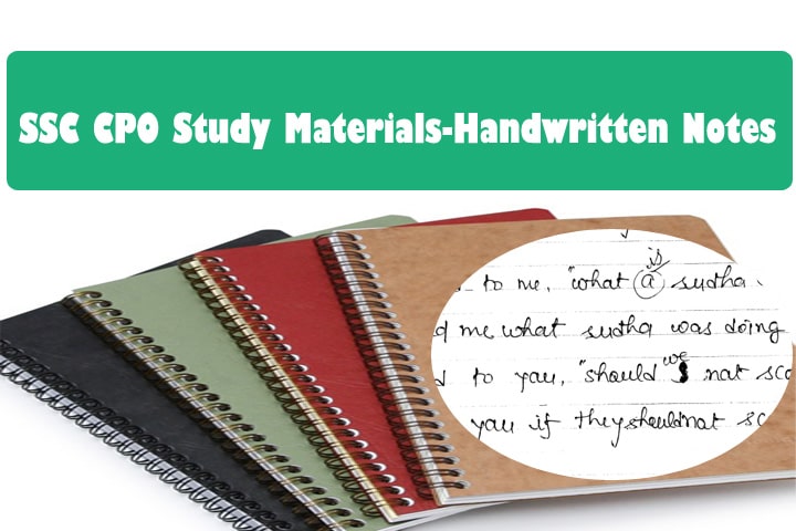 Toppers Ssc Cpo Study Materials Handwritten Notes Premium Download