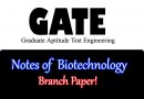 Biotechnology GATE