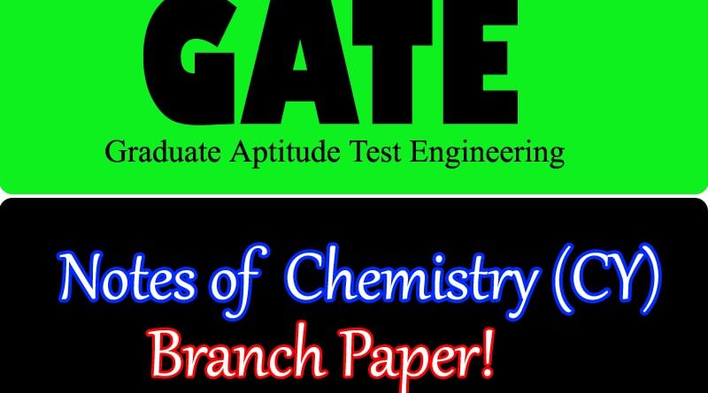 GATE Chemistry CY