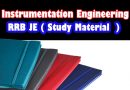 Instrumentation Engineering RRB JE Complete Study Material 2022