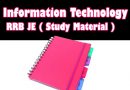 Information Technology Engineering RRB JE Full Study Material 2022