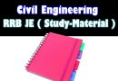 Civil Engineering RRB JE Complete Study Material-Handwritten Notes