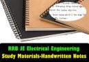 RRB JE Electrical Engineering Study Materials-Handwritten Notes Download