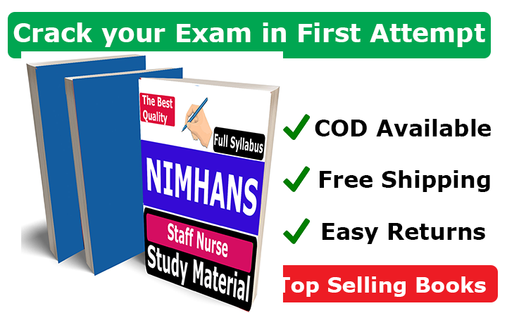 NIMHANS Staff Nurse The Best Study Books